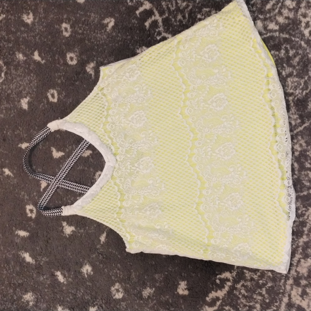 Demeanor knit and lace tank